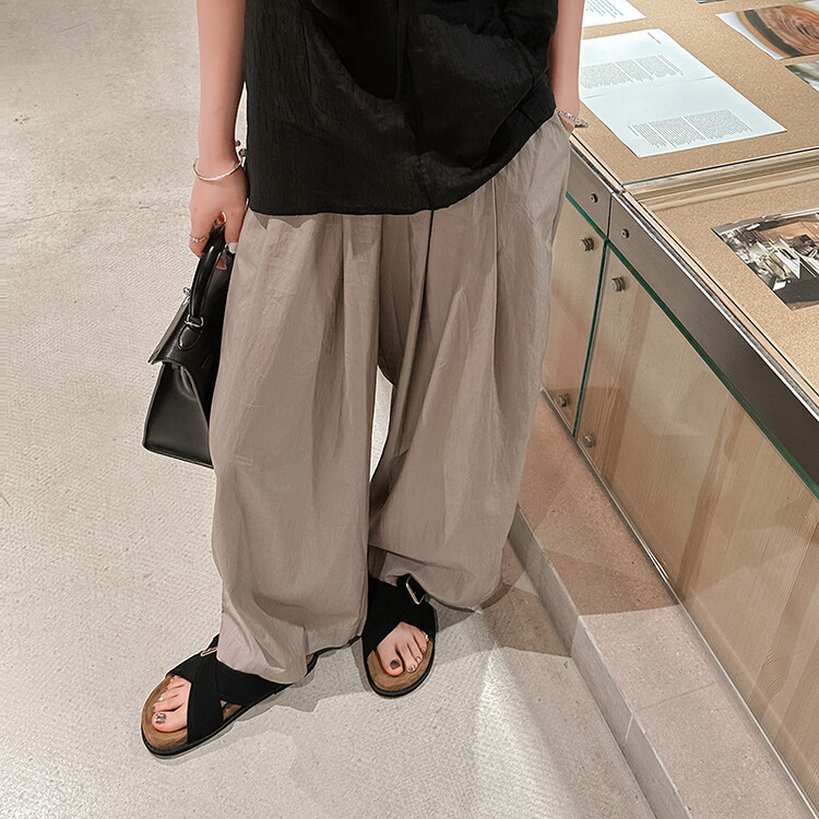 black sandals