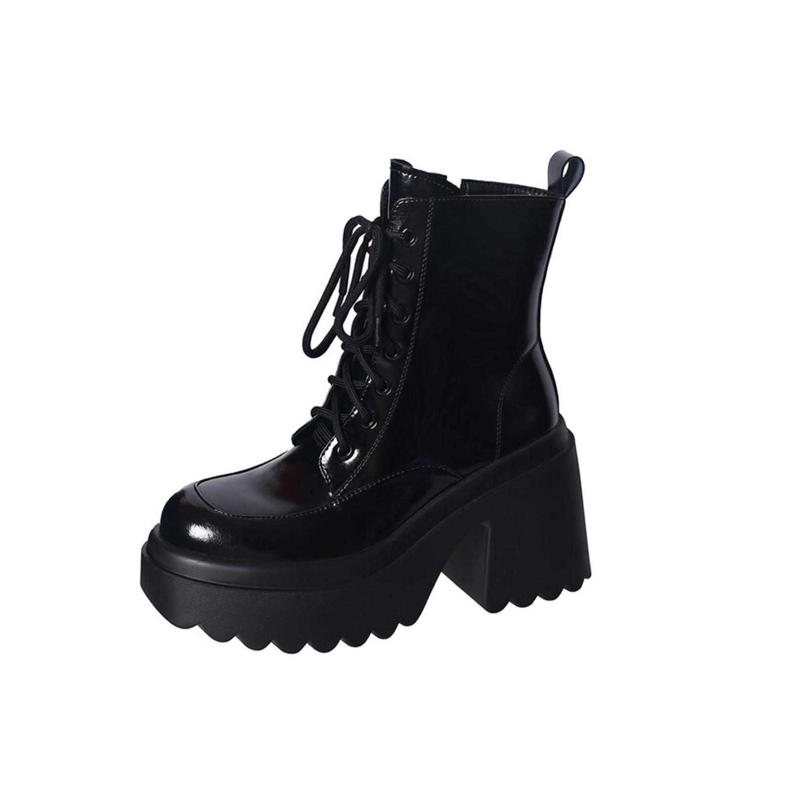 High Lace-Up Boots
