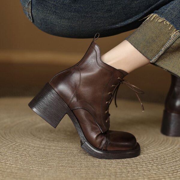 'Vic' Lace-up Boots - Image 6