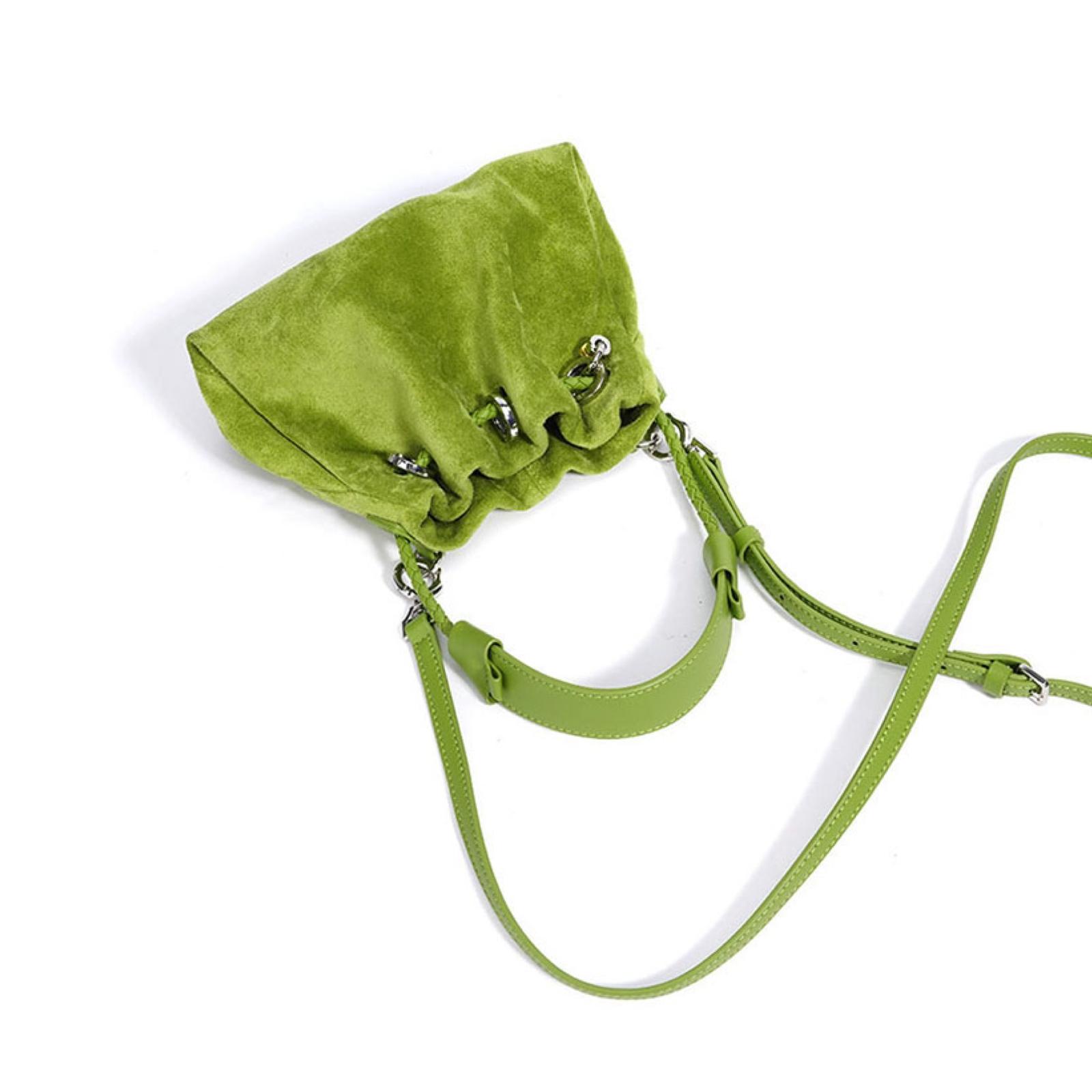 Suede leather bag