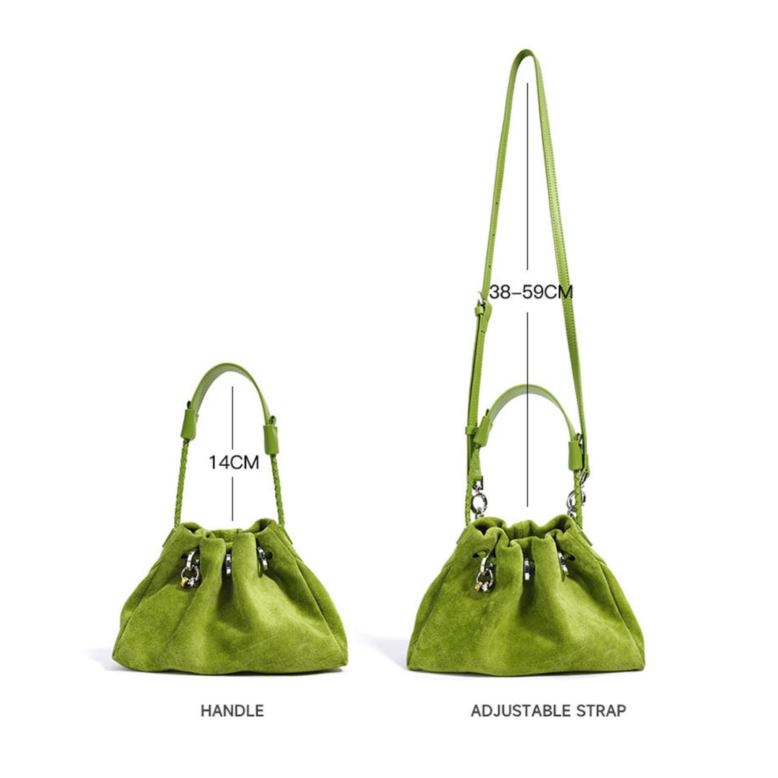 Suede leather bag
