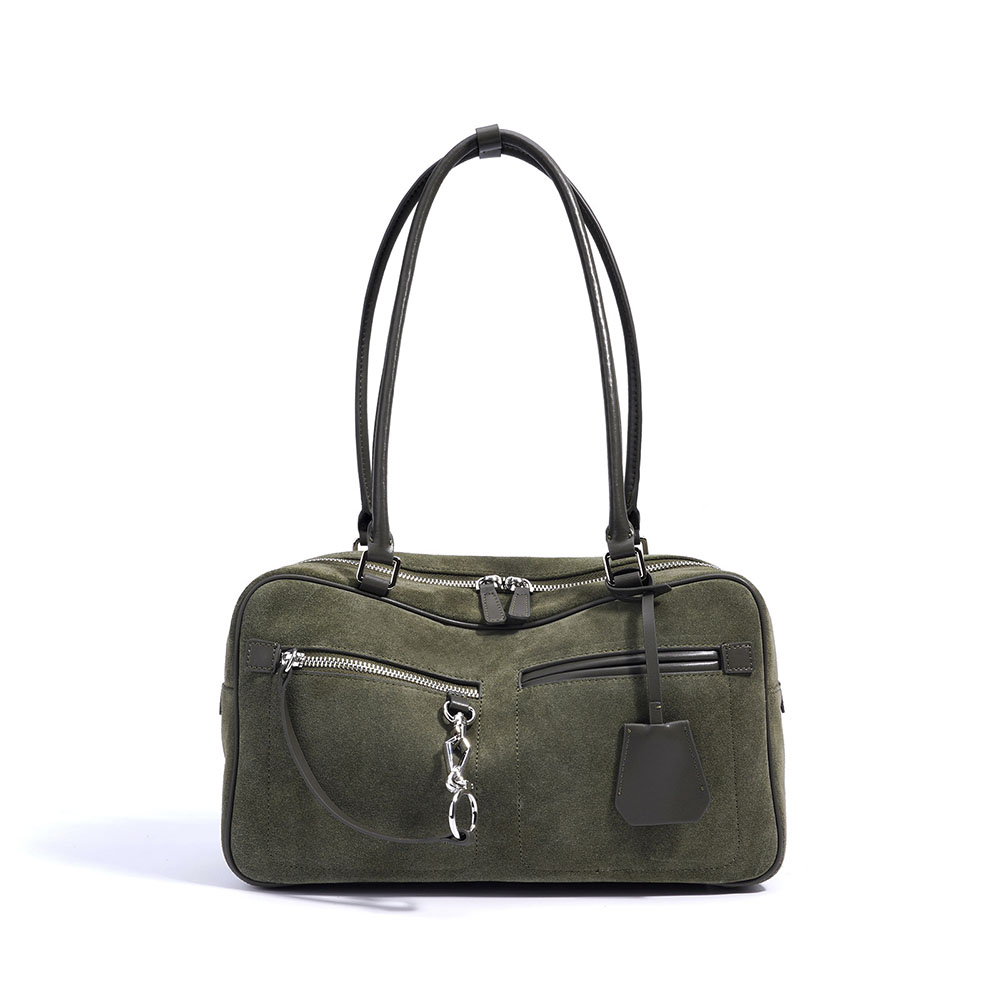 Olive leather bag