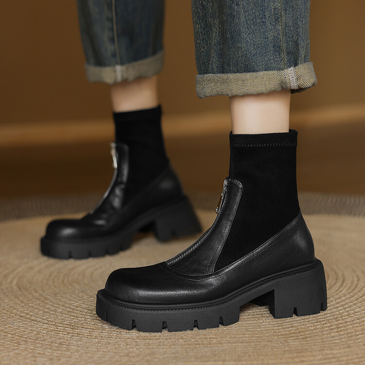 Black Chunky Boots