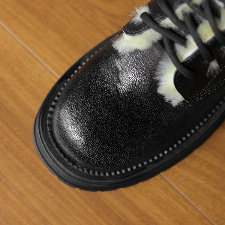 Wool Black Boots