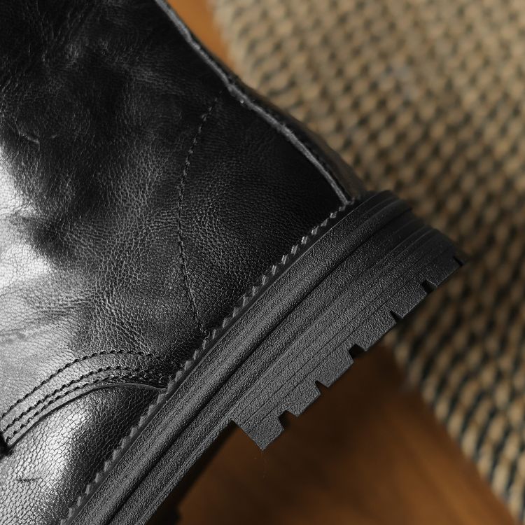 Wool Black Boots