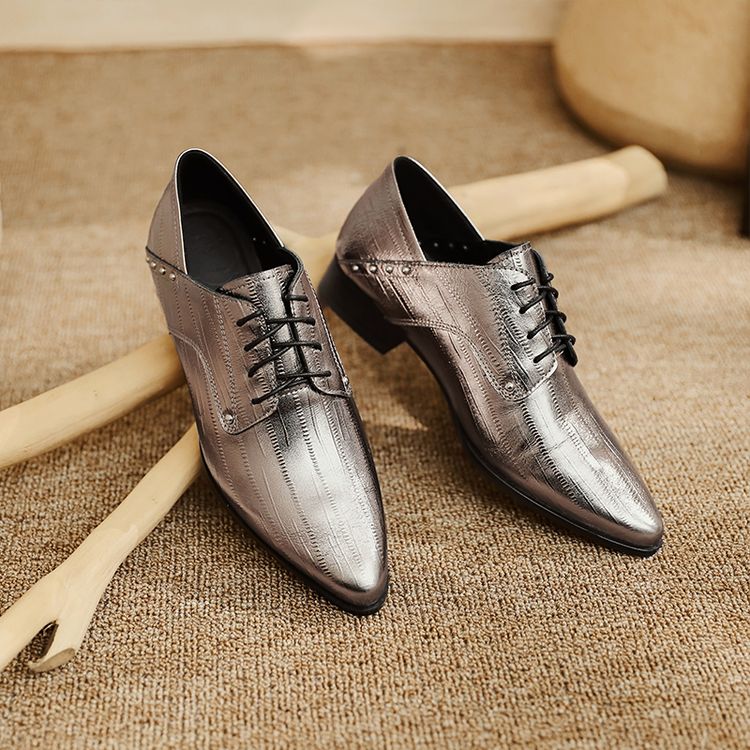 Metallic Silver Flats