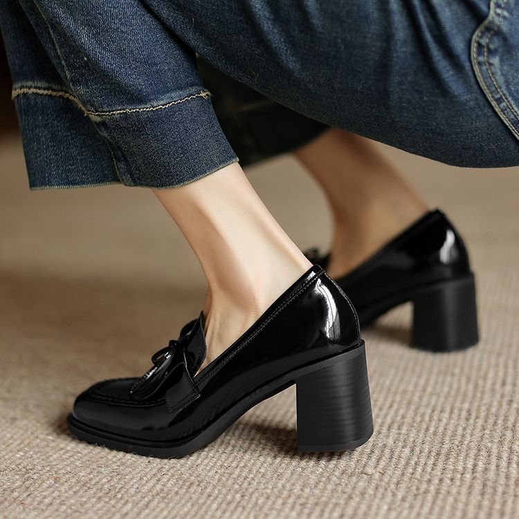 Black Patent Loafers