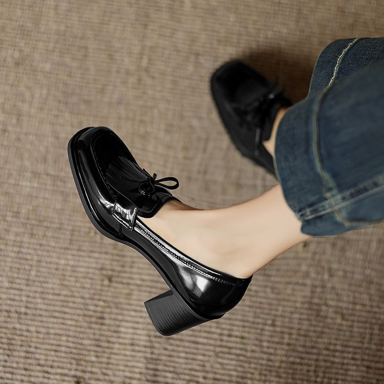 Black Patent Loafers