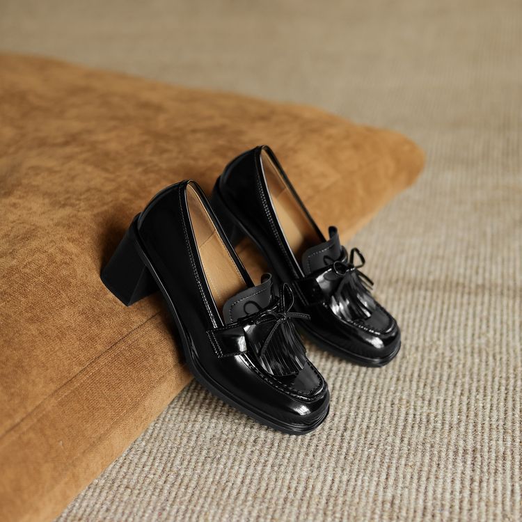 Black Patent Loafers