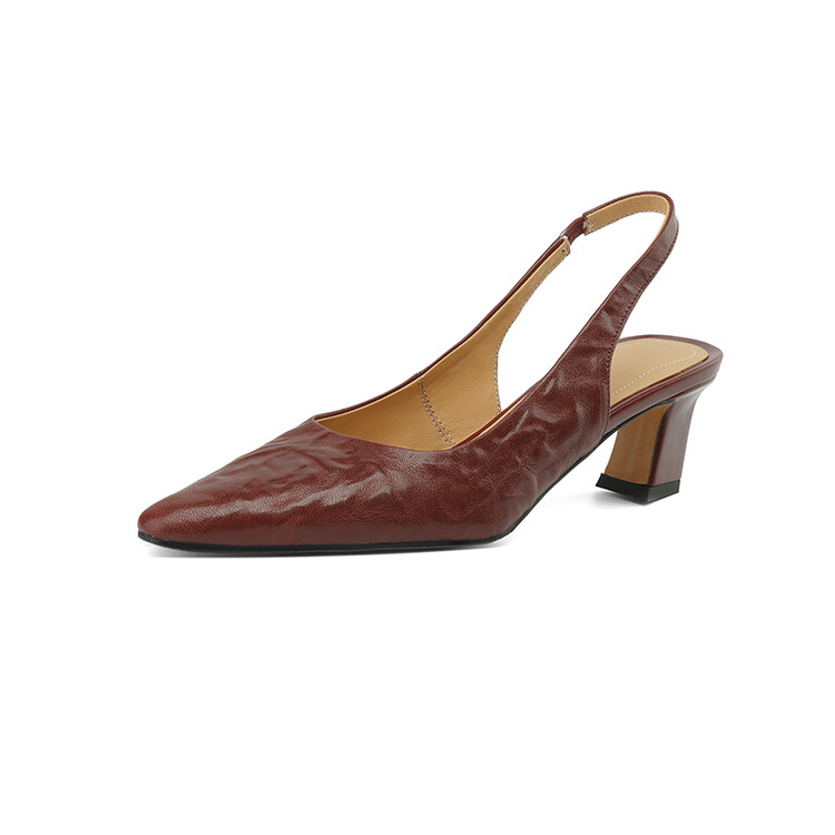 Wine-Red Slingback