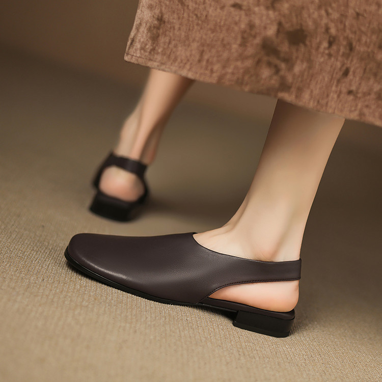 Slingback Brown Sandals