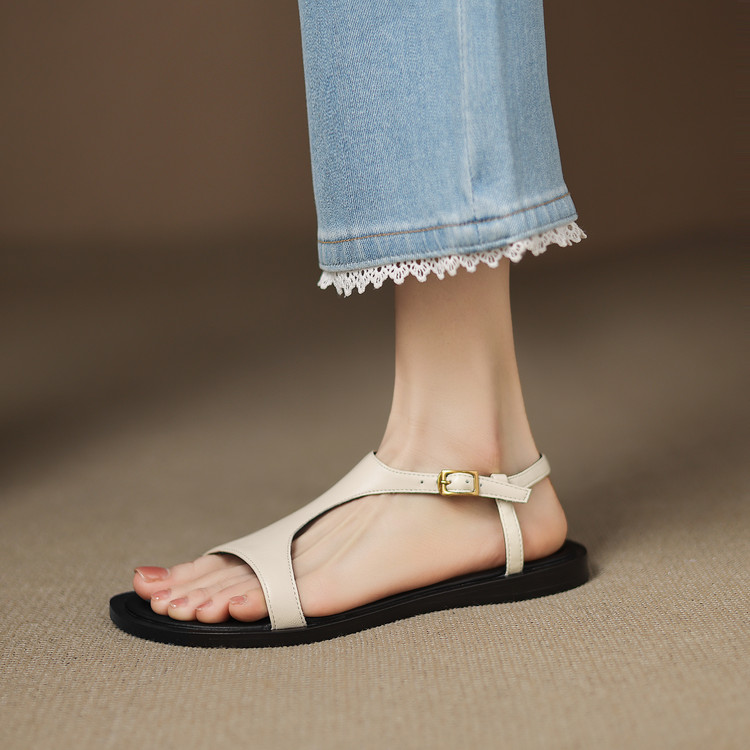Cream Sandals