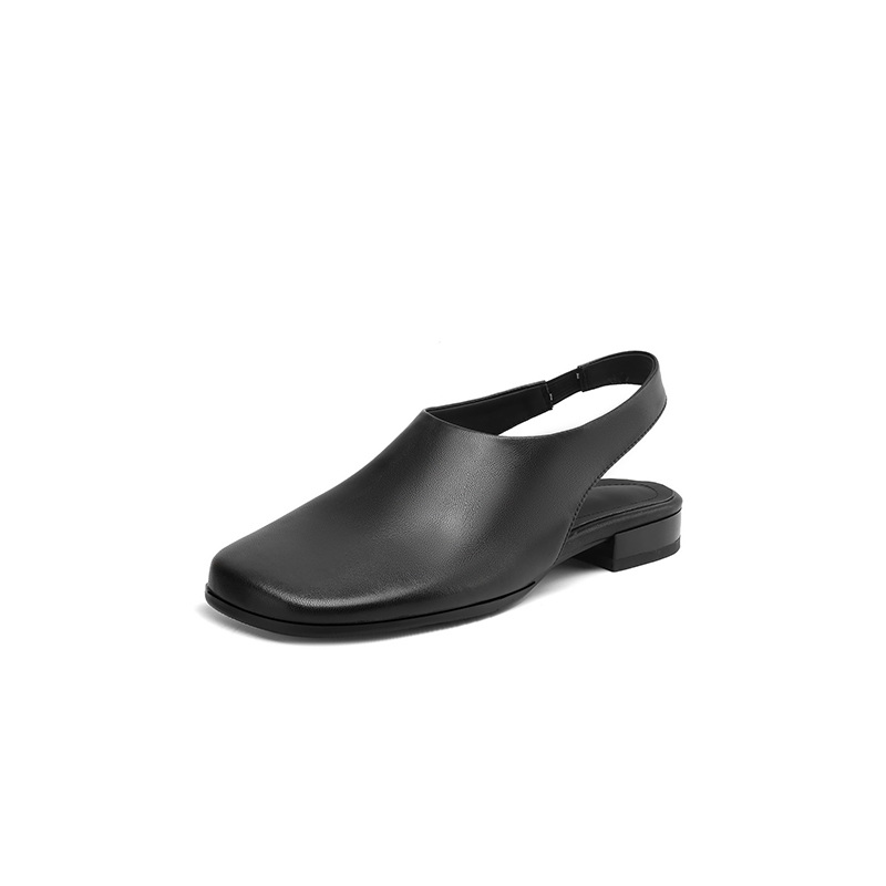 Slingback Black Flats
