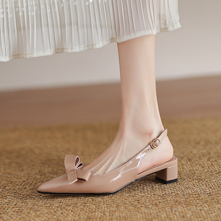 Nude Slingback Flats