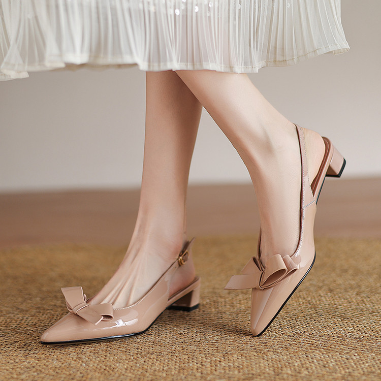 Nude Slingback Flats