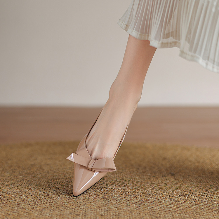 Nude Slingback Flats