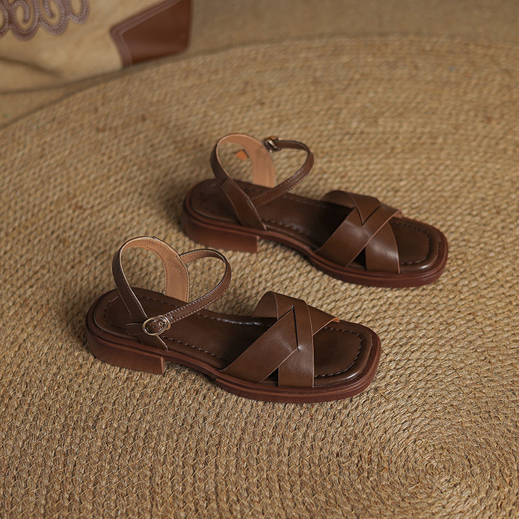 Brown Strap Sandals