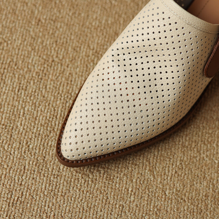 Cream Slingback Shoes