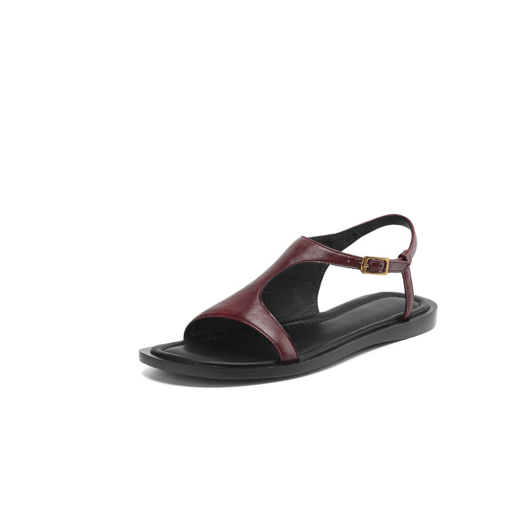 Wine-red Sandals