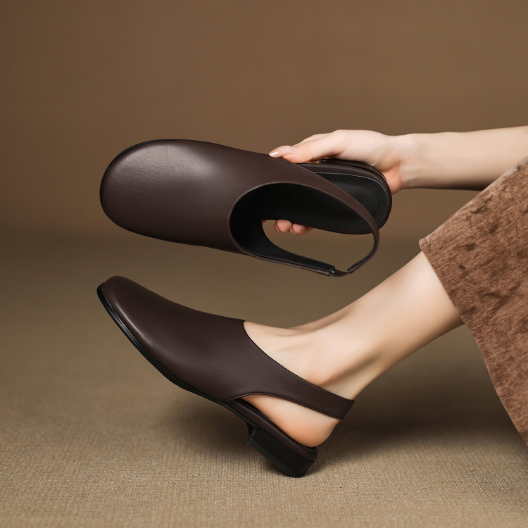 Slingback Brown Sandals