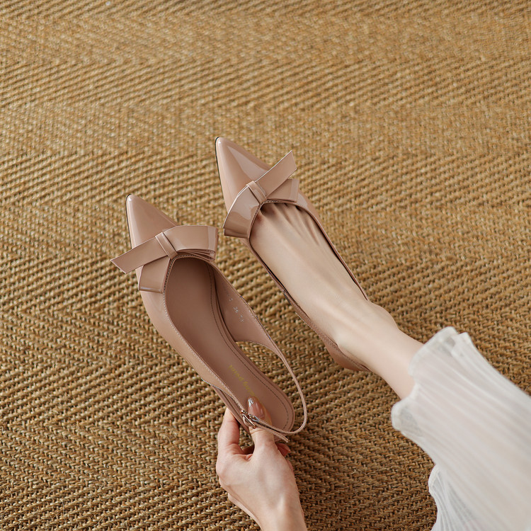 Nude Slingback Flats