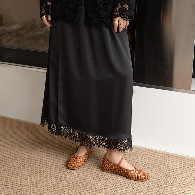 Brown woven sandals