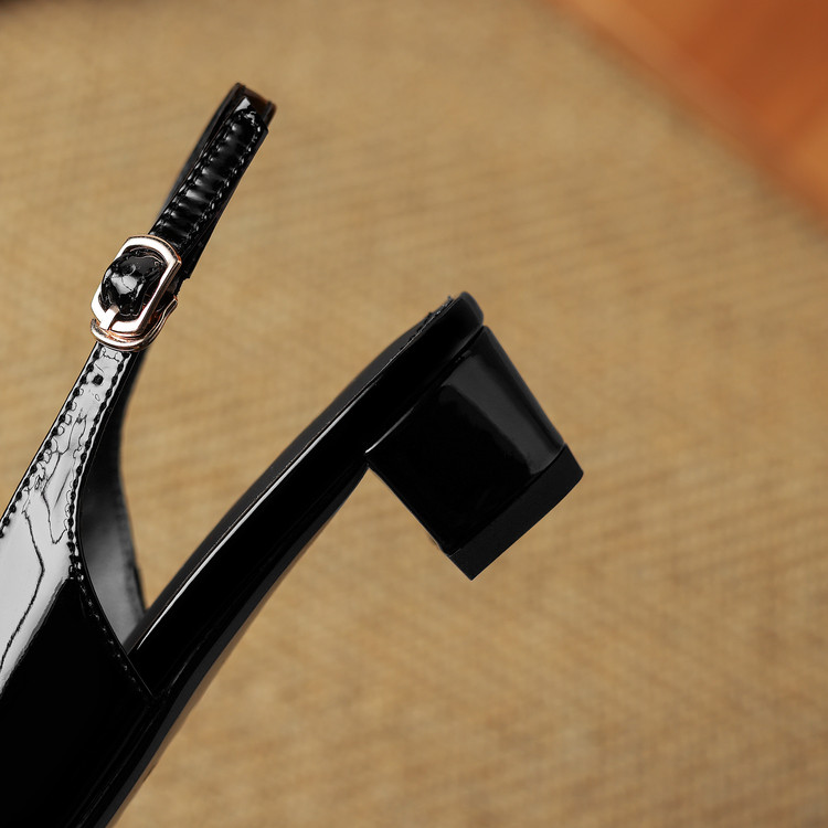 Black Slingback Flats