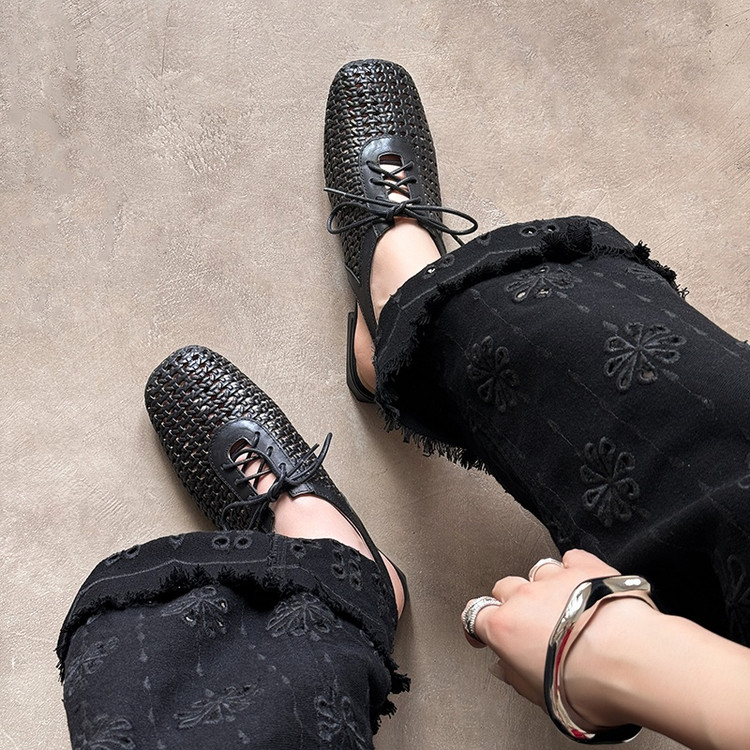 Woven Leather Sandals