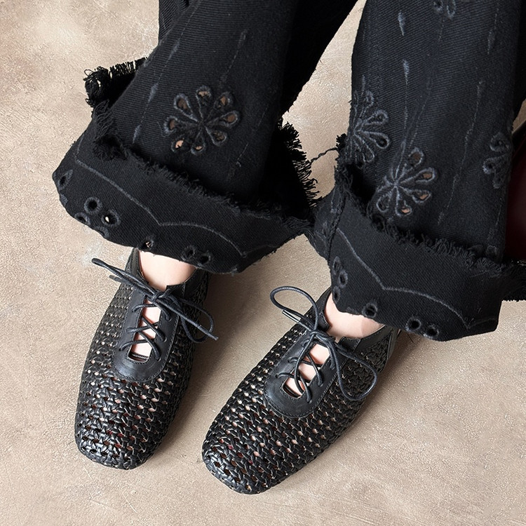 Woven Leather Sandals