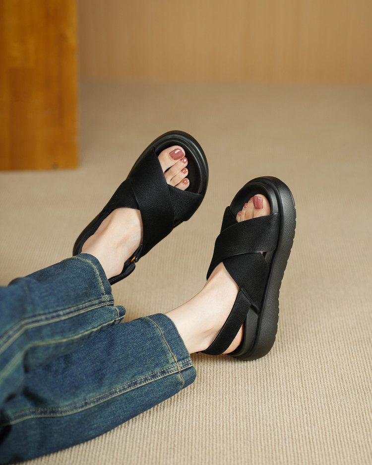 Black Platform Sandals