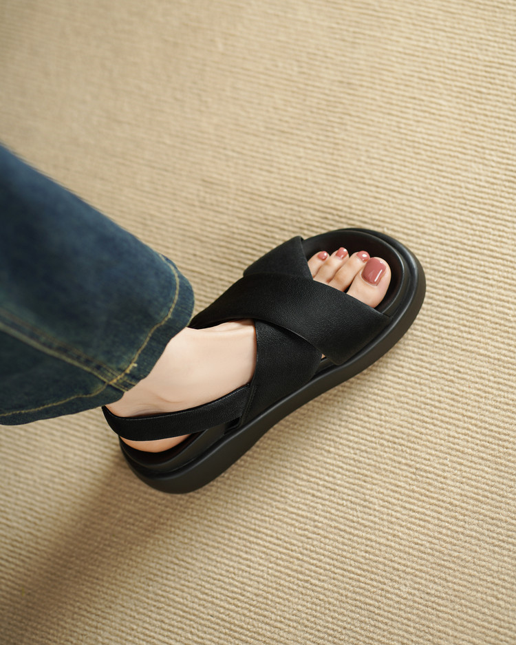 Black Platform Sandals