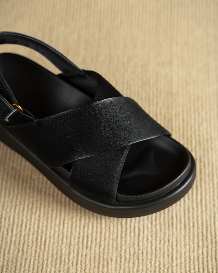 Black Platform Sandals