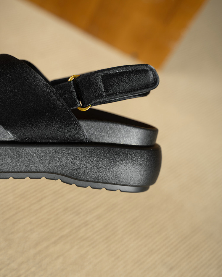 Black Platform Sandals
