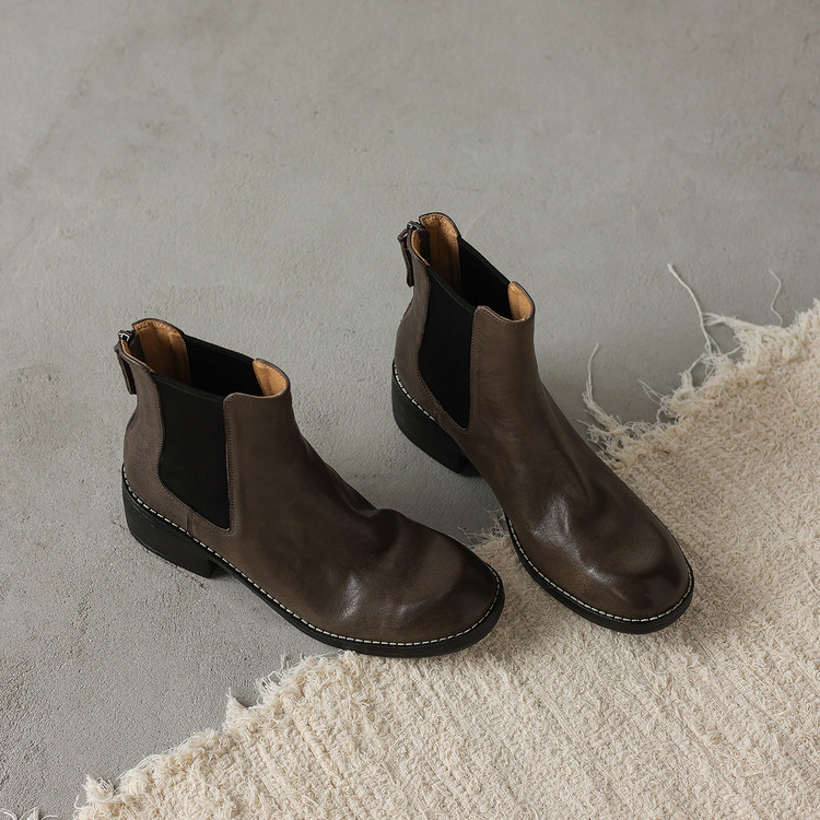 Grey Chelsea Boots
