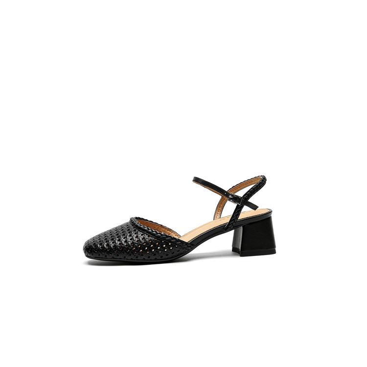 black slingback sandals