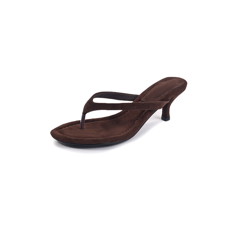 Chocolate Thong Heels