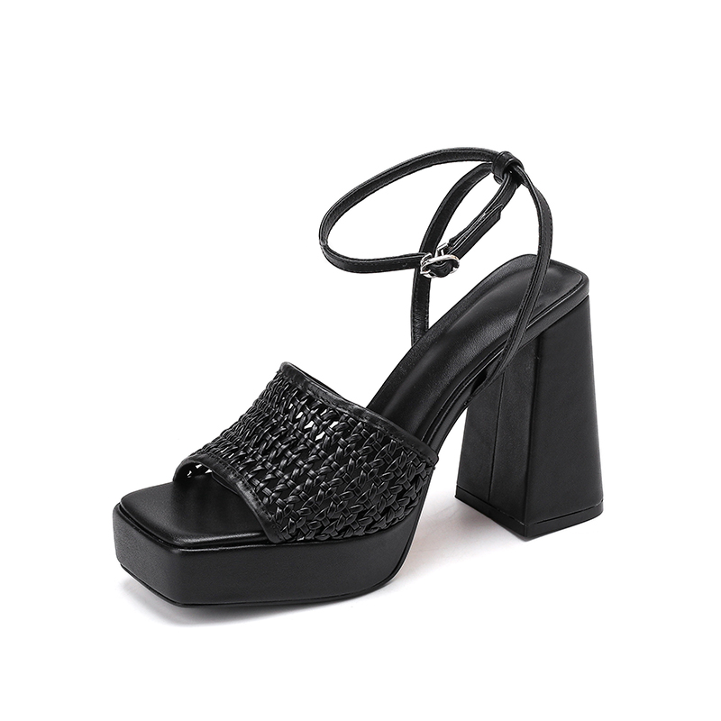 Black Platform Sandals