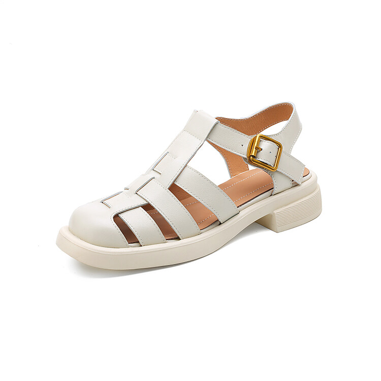 White Fisherman Sandals