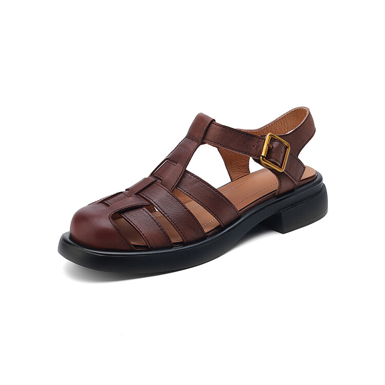 Brown Fisherman Sandals