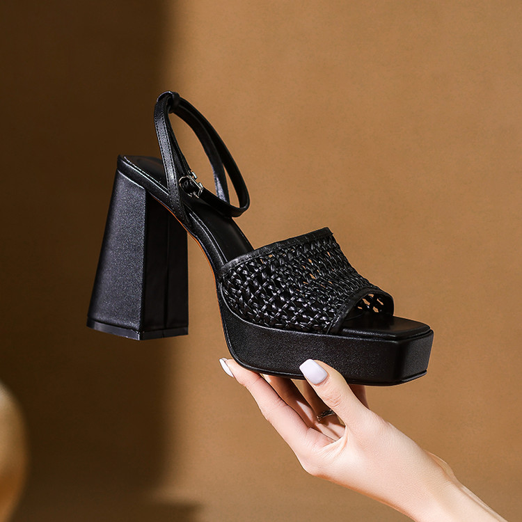 Black Platform Sandals