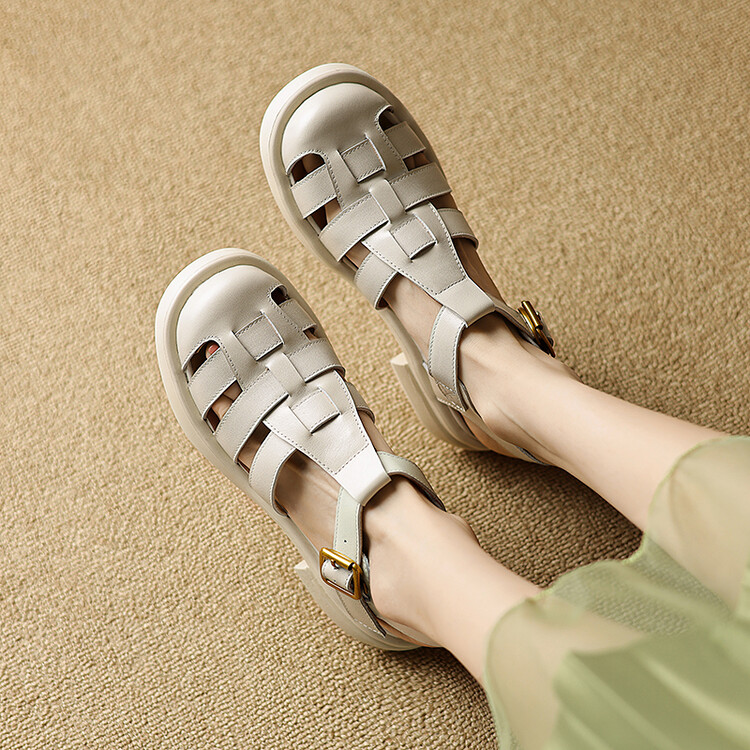 White Fisherman Sandals