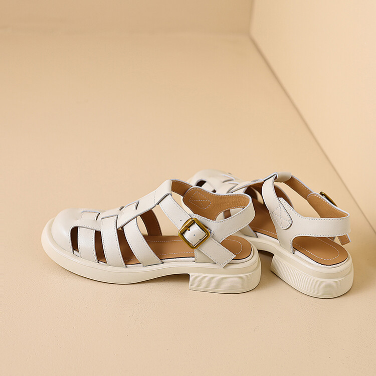 White Fisherman Sandals