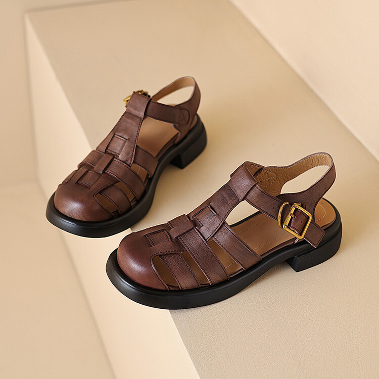 Brown Fisherman Sandals