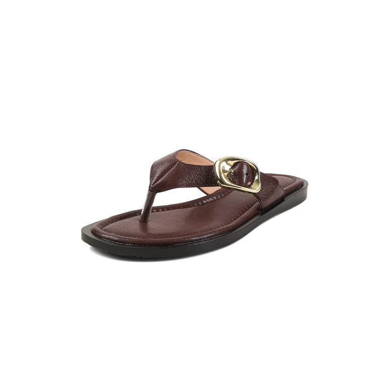 Wine-red Sandals