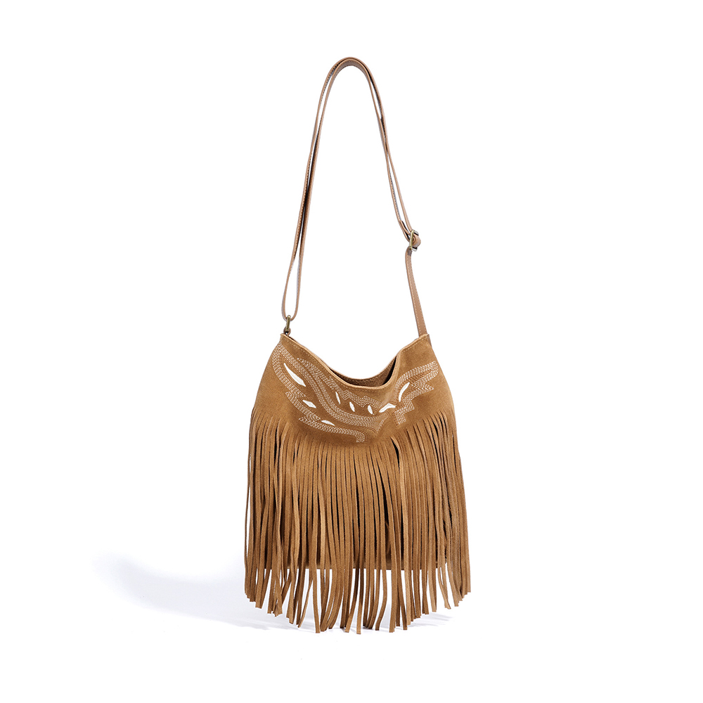 Leather Fringe Bag