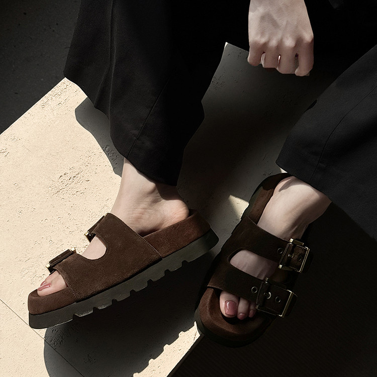 Cow Suede Sandals