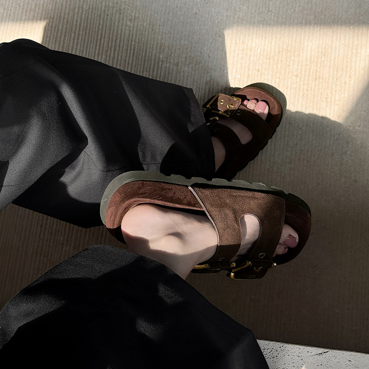Cow Suede Sandals