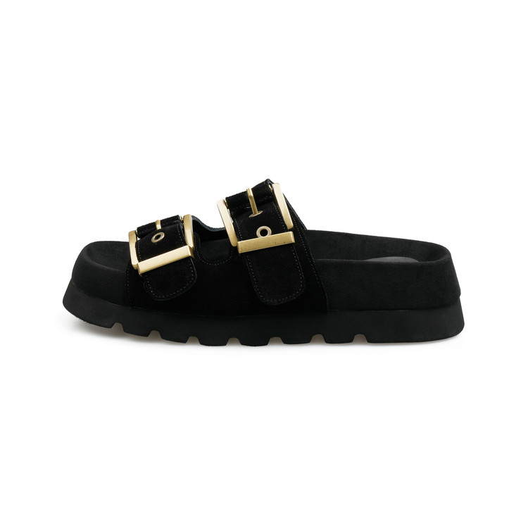 Black Suede Platform