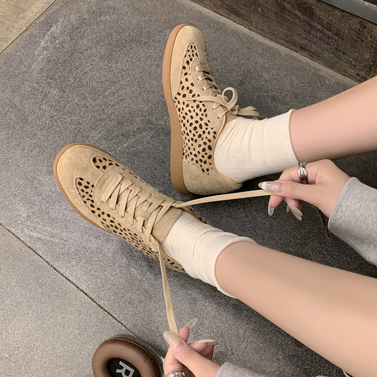 Sand Animal Print Sneakers
