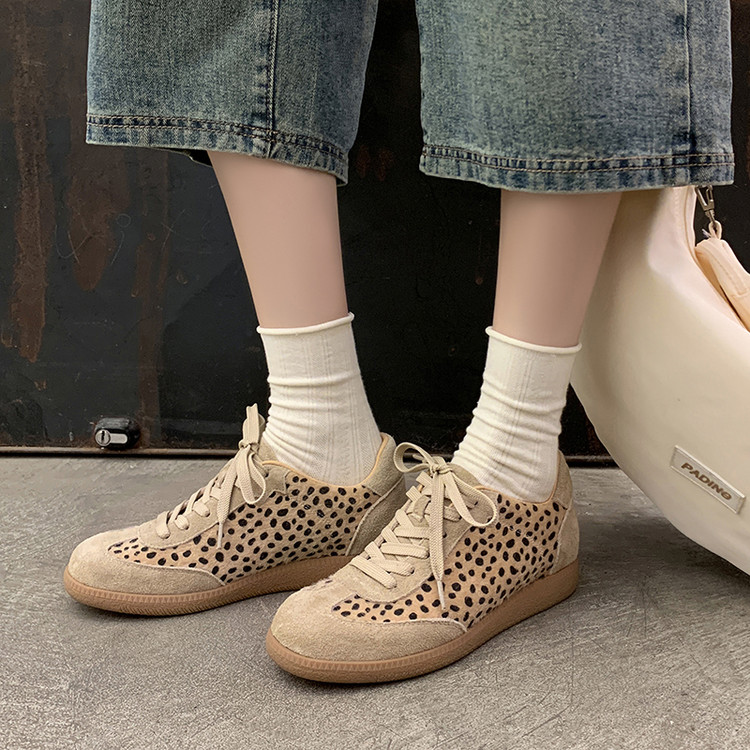 Sand Animal Print Sneakers